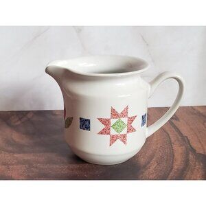 Corning Life Styles Country Quilt Creamer